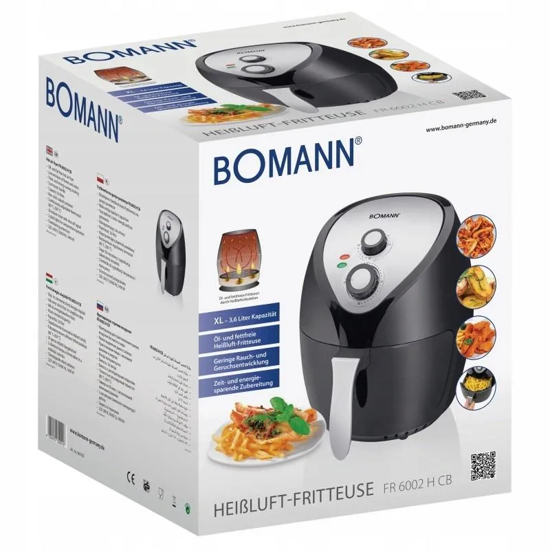 Мультипечь-аэрофритюрница Bomann FR 6002 H CB: Вкусите ваши любимые блюда на дому
